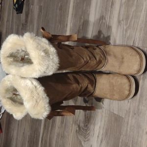 Knee High, faux fur lined boots